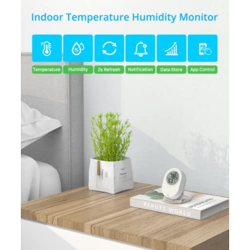 Govee Bluetooth Thermometer Hygrometer with App Alerts and Data Export