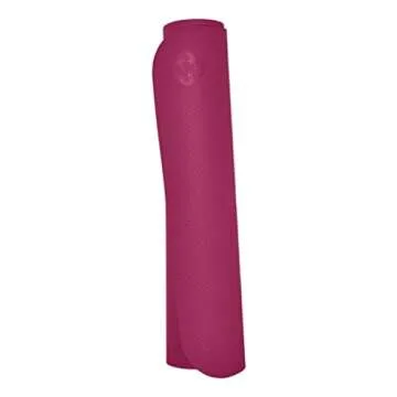 Manduka Begin Yoga Mat - Perfect for Beginners in Yoga & Pilates, Women and Men, 5mm Thick, Reversible, 68 inch (172cm) Dark Pink