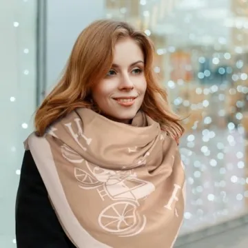 Luxurious EXTREE Pashmina Silky Shawl Wrap for Stylish Women