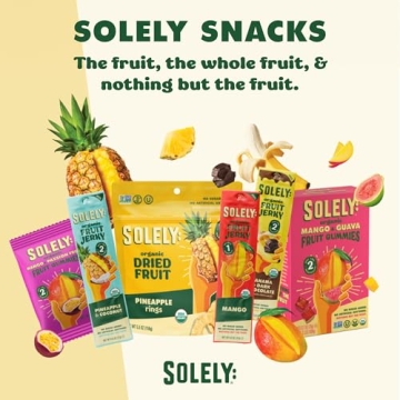 SOLELY Organic Mango Fruit Jerky - All-Natural Healthy Snack
