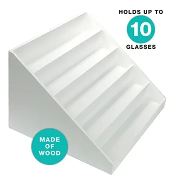 Excello Global Wooden Sunglass Organizer for 10 Pairs