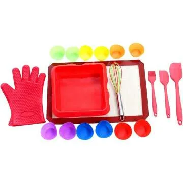 Complete Kids Baking Set - 19 Piece Cupcake Kit
