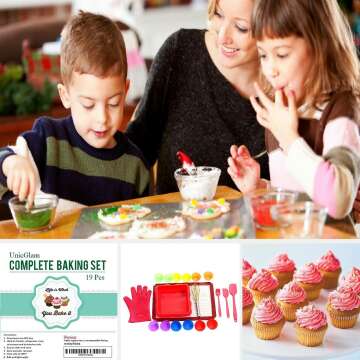 Complete Kids Baking Set - 19 Piece Cupcake Kit