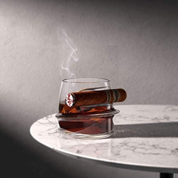 Elegant BOSWELL Cigar Whiskey Glass Gift for Him