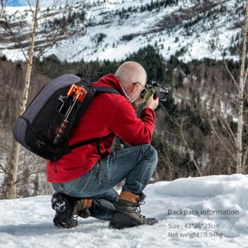 BESCHOI Waterproof Photography Backpack with Tripod Strap