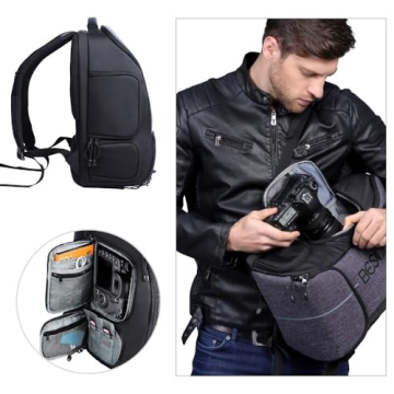 BESCHOI Waterproof Photography Backpack with Tripod Strap