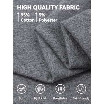 Semois 5 Pack Boys Long Sleeve Shirts Boys' Cotton Crew Neck Basic Tees Soft Kids' Long Sleeve T-Shi...