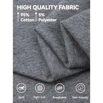 Semois 5 Pack Boys Long Sleeve Shirts in Soft Cotton for Kids