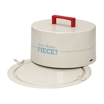 Cake Boss Serveware Metal Cake Carrier for Easy Transport