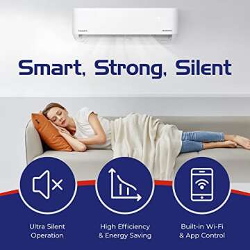 Pioneer® Diamante Ultra 12,000 BTU 23 SEER Energy-Star Wi-Fi Ductless Mini-Split Inverter++ Air Con...