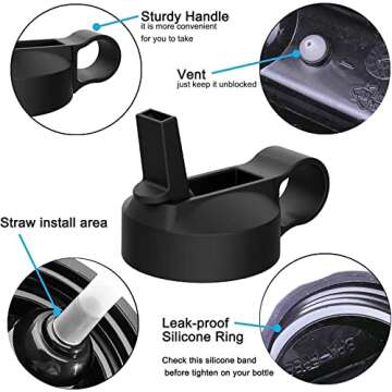 The Mass Straw Lid and Boot for Hydro Flask Wide Mouth