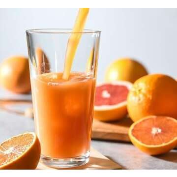 Drinking Glasses Set of 4 Highball Glass Cups 17 oz by Home Essentials Water Colins Cooler Beverage Glassware. For the Bar, Beer, Juice, Iced Tea, and Cocktails. Dishwasher Safe.