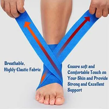 24 Pack 2” x 5 Yards Self Adhesive Bandage Wrap Athletic Elastic Breathable Cohesive Bandage Wrap Rolls for Stretch, Sports, First Aid, Wrist, Ankle Sprains, Swelling, and Vet Wrap(Rainbow)