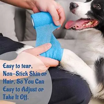 24 Pack 2” x 5 Yards Self Adhesive Bandage Wrap Athletic Elastic Breathable Cohesive Bandage Wrap Rolls for Stretch, Sports, First Aid, Wrist, Ankle Sprains, Swelling, and Vet Wrap(Rainbow)