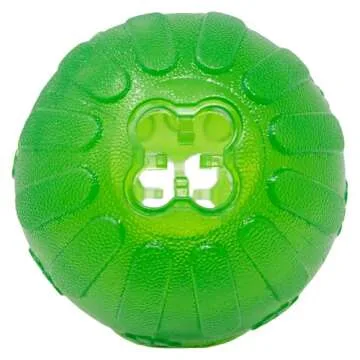 Starmark Treat Dispensing Chew Ball Tough Dog Toy, Medium/Large for Large Breeds