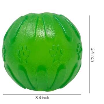 Starmark Treat Dispensing Chew Ball Tough Dog Toy, Medium/Large for Large Breeds
