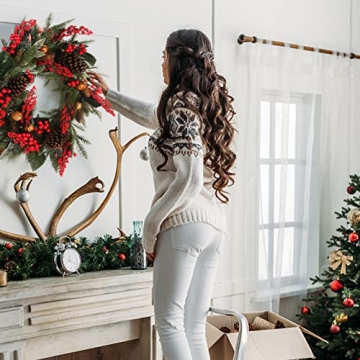 Stunning 24 Inch Christmas Wreath for Holiday Decor