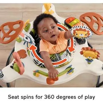 Fisher-Price Baby Bouncer Palm Paradise Jumperoo Activity Center