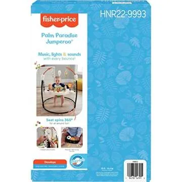 Fisher-Price Baby Bouncer Palm Paradise Jumperoo Activity Center