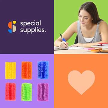 Special Supplies 50 Squishy Pencil Grips for Kids and Adults - Colorful, Cushioned Holders for Handwriting, Drawing, Coloring - Ergonomic Right or Left-Handed Use - Reusable (50-Pack)