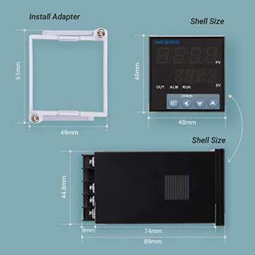 Inkbird PID Temperature Controller Kit, High Voltage 100ACV to 240ACV, Comes with SSR 40DA Solid Sta...
