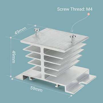 Inkbird PID Temperature Controller Kit, High Voltage 100ACV to 240ACV, Comes with SSR 40DA Solid State Relay, K Type Thermocouple, and White Heat Sink