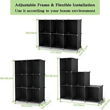 Homywish Cube Storage Organizer 6-Cube DIY Shelves