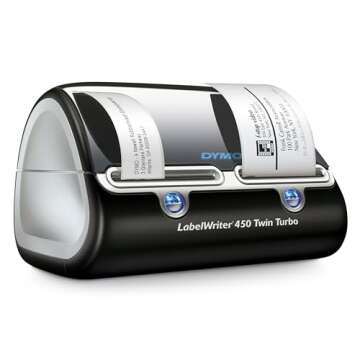DYMO Monochrome LabelWriter 450 Twin Turbo - Fast, Efficient Labeling Solution for Home and Office
