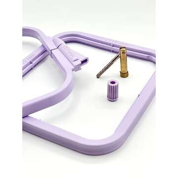 Nurge Lilac Embroidery Hoops Set - Durable & Versatile