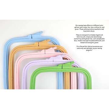 Nurge Lilac Embroidery Hoops Set - Durable & Versatile