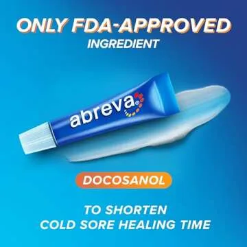 Abreva Cold Sore Treatment Heals in 2.5 Days - 2 Tubes