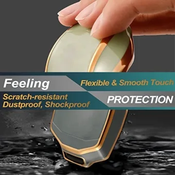 Stylish FEYOUN Key Fob Cover for Jeep Gladiator Wrangler