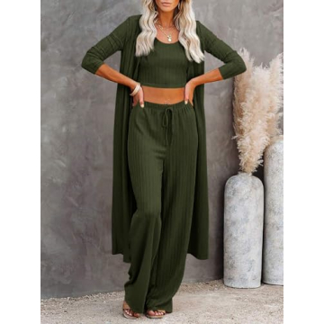 Fessceruna Womens Cozy 3 Piece Lounge Sets for Every Occasion