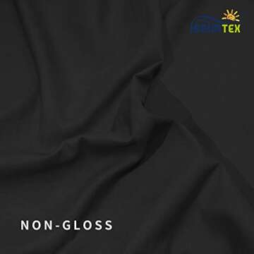 ISSUNTEX 6X9 ft Background Muslin Backdrop, Photo Studio, Collapsible High Density Screen for Video Photography and Television-Black