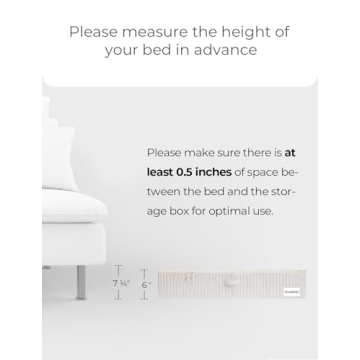 StorageWorks Underbed Storage Box with Clear Window