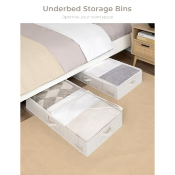 StorageWorks Underbed Storage Box with Clear Window
