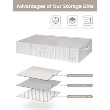 StorageWorks Underbed Storage Box with Clear Window