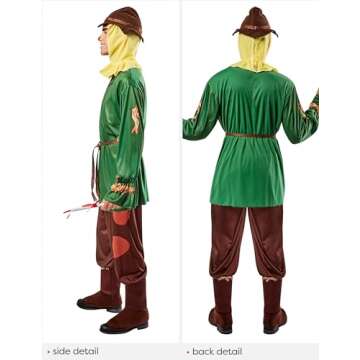 Rubies Wizard of Oz Scarecrow Costume for Themed Parties and Halloween, As Shown, One Size US