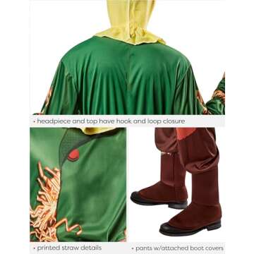 Rubies Wizard of Oz Scarecrow Costume for Themed Parties and Halloween, As Shown, One Size US