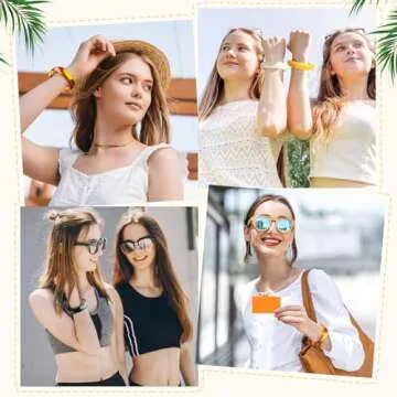 Landical 4 Pcs Colorful Square Acrylic Resin Bangle Bracelet Wide Geometric Irregular Wristbands Women(Classic Colors)