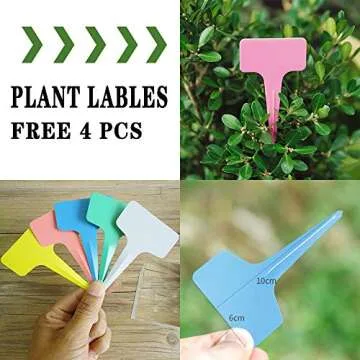 JERIA 4-Pack 7 Gallon Potato Grow Bags w/Access Flap, Aeration Fabric Pots with Handles（Black