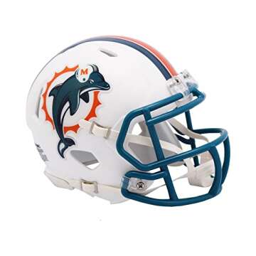 Dolphins 1997 to 2012 Throwback Revolution Speed Mini Football Helmet