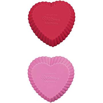Wilton Heart Silicone Baking Cups, 12 Count