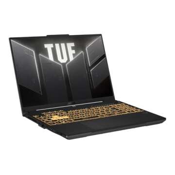 ASUS TUF Gaming F16 Gaming Laptop, 16” FHD+ 165Hz 16:10 Display, Intel® Core™ i7-13650HX, NVIDIA® GeForce RTX™ 4060, 16GB DDR5, 512GB PCIe Gen4 SSD, Wi-Fi 6, Windows 11, FX607JV-ES73