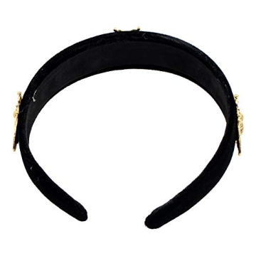 Vintage Black Pearl Bead Flower Hairbands for Women