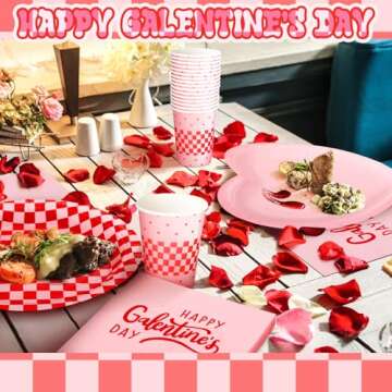 Zhehao Galentine's Day Party Supplies for 24 Guests