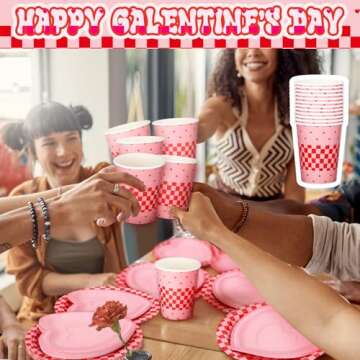 Zhehao Galentine's Day Party Supplies for 24 Guests