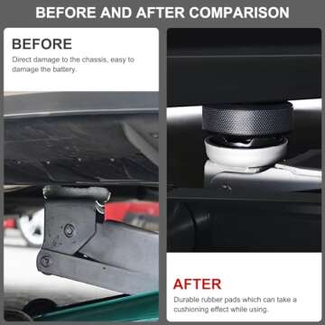 Edulnke Lifting Jack Pads Compatible with Tesla Model 3/S/X/Y, Upgrade Sturdy Rubber Lift Jack Pucks...