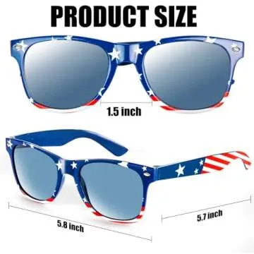 Sofier American Flag Sunglasses for 4th of July Fun