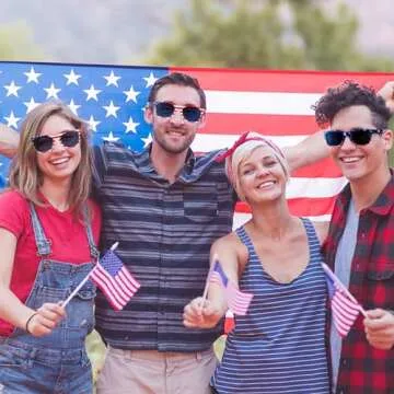 Sofier American Flag Sunglasses for 4th of July Fun